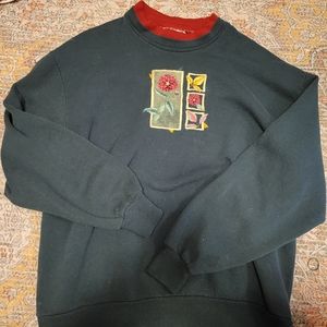 embroidered pull over